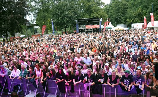 Begeistertes Publikum beim Sommer Open Air Publikum beim Sommer Open Air